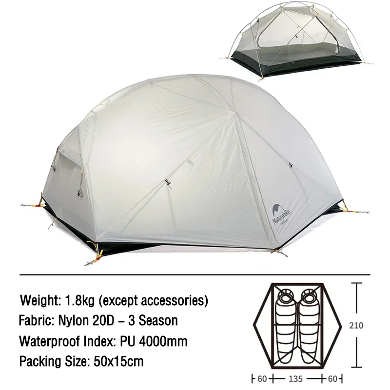 Tente de camping deux places
