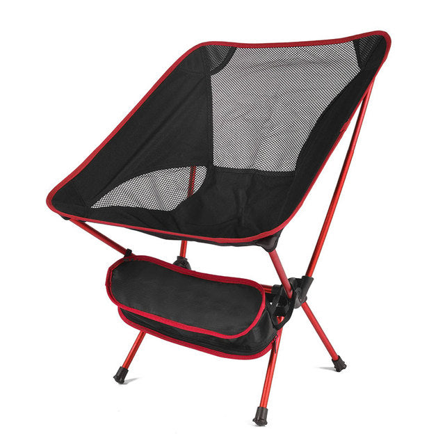Chaise bivouac ultra légère rouge