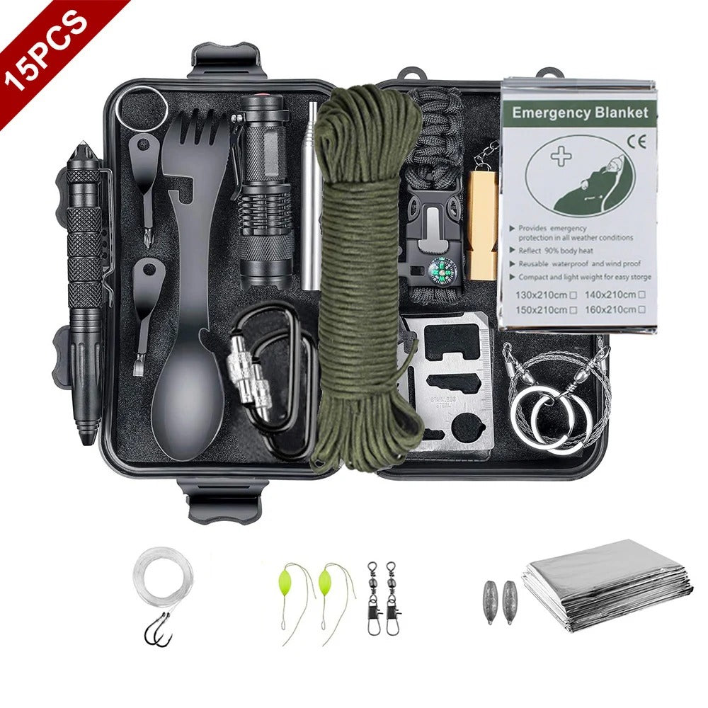 Kit de survie 15-en-1