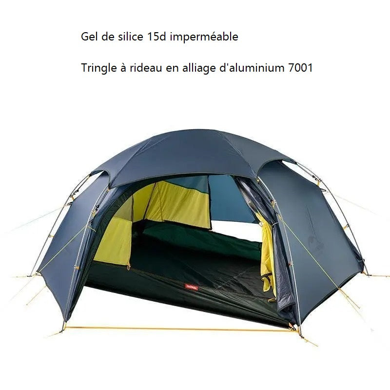 Tente camping 2 places en alliage d'aluminium