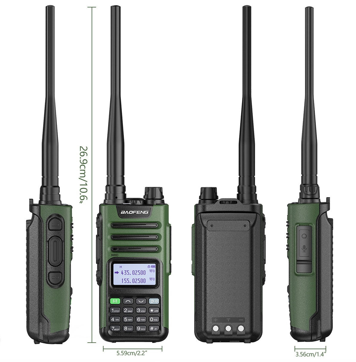 Talkie walkie professionnel longue portée dimensions