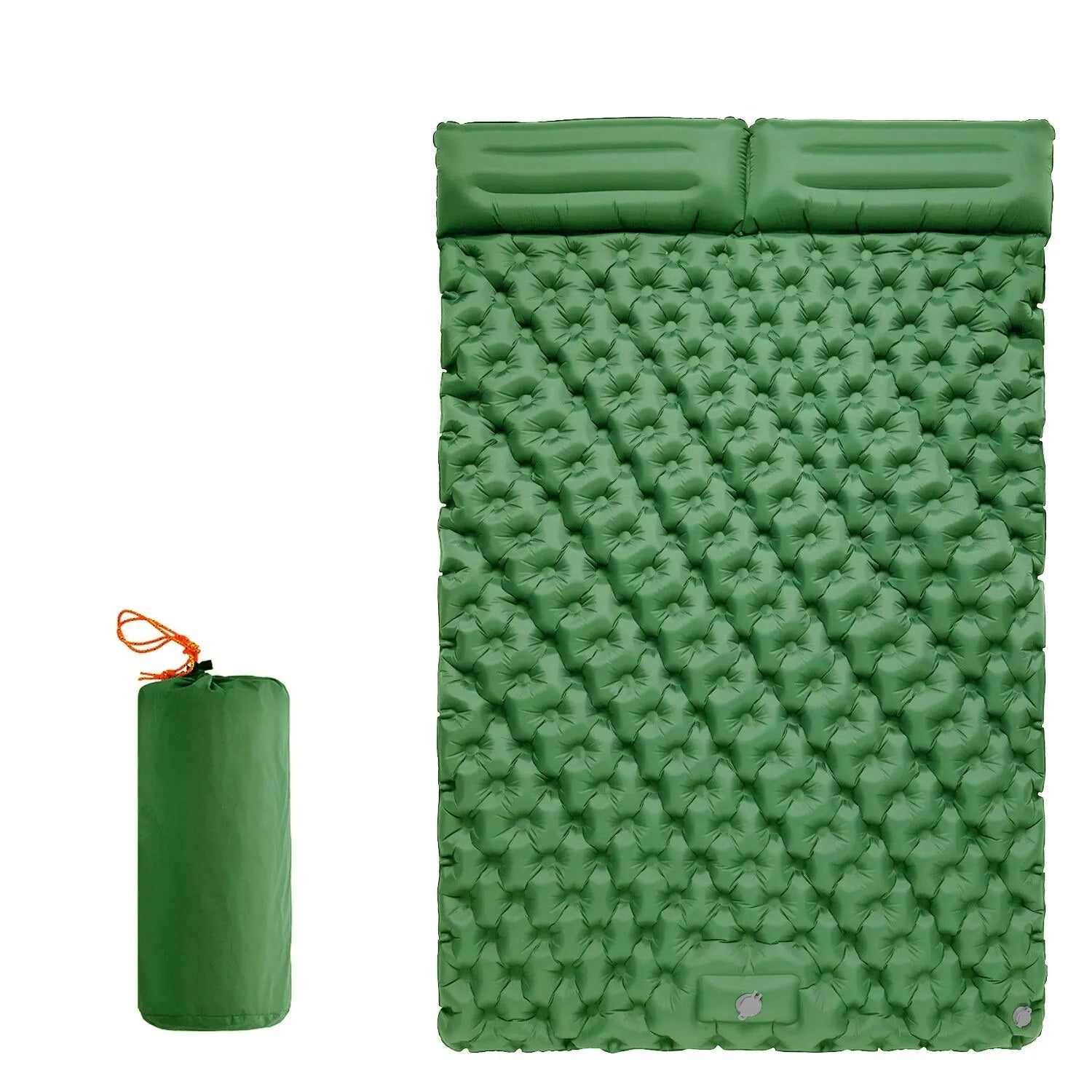 Double matelas gonflable vert