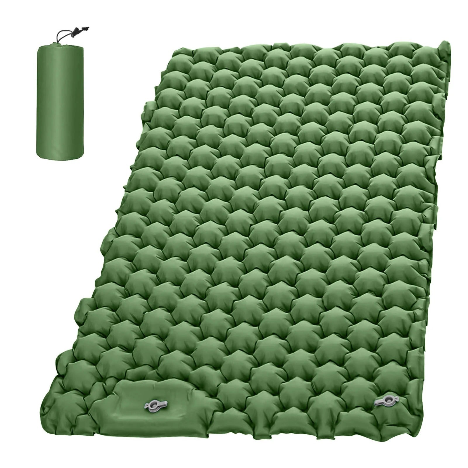 Matelas gonflable double vert
