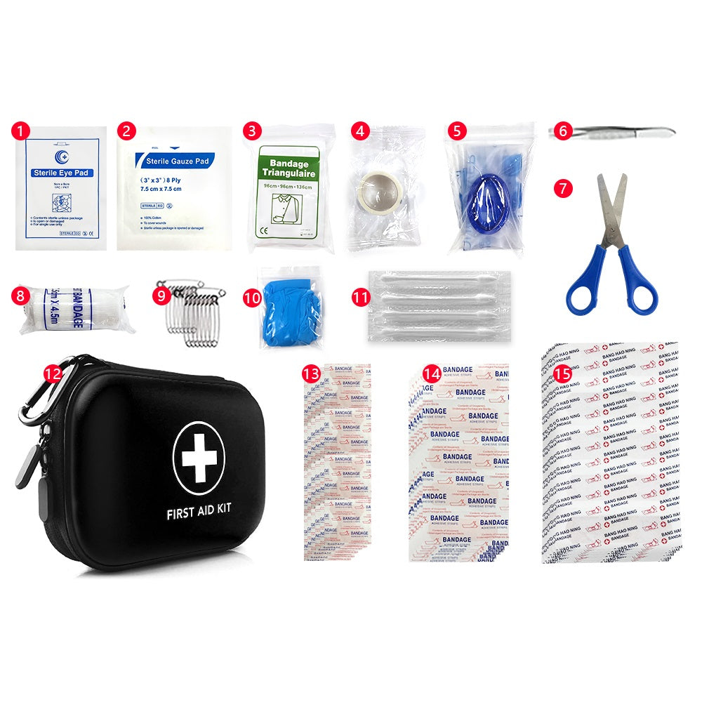 Trousse de secours étanche noire